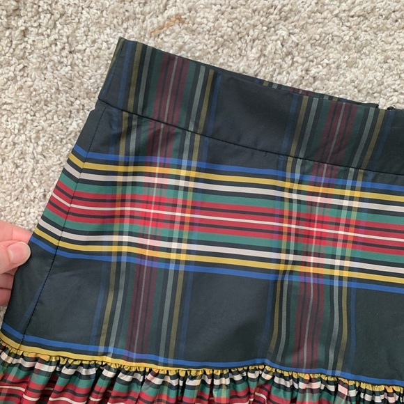 J. Crew Plaid Ruffle Skirt - Picture 2 of 4